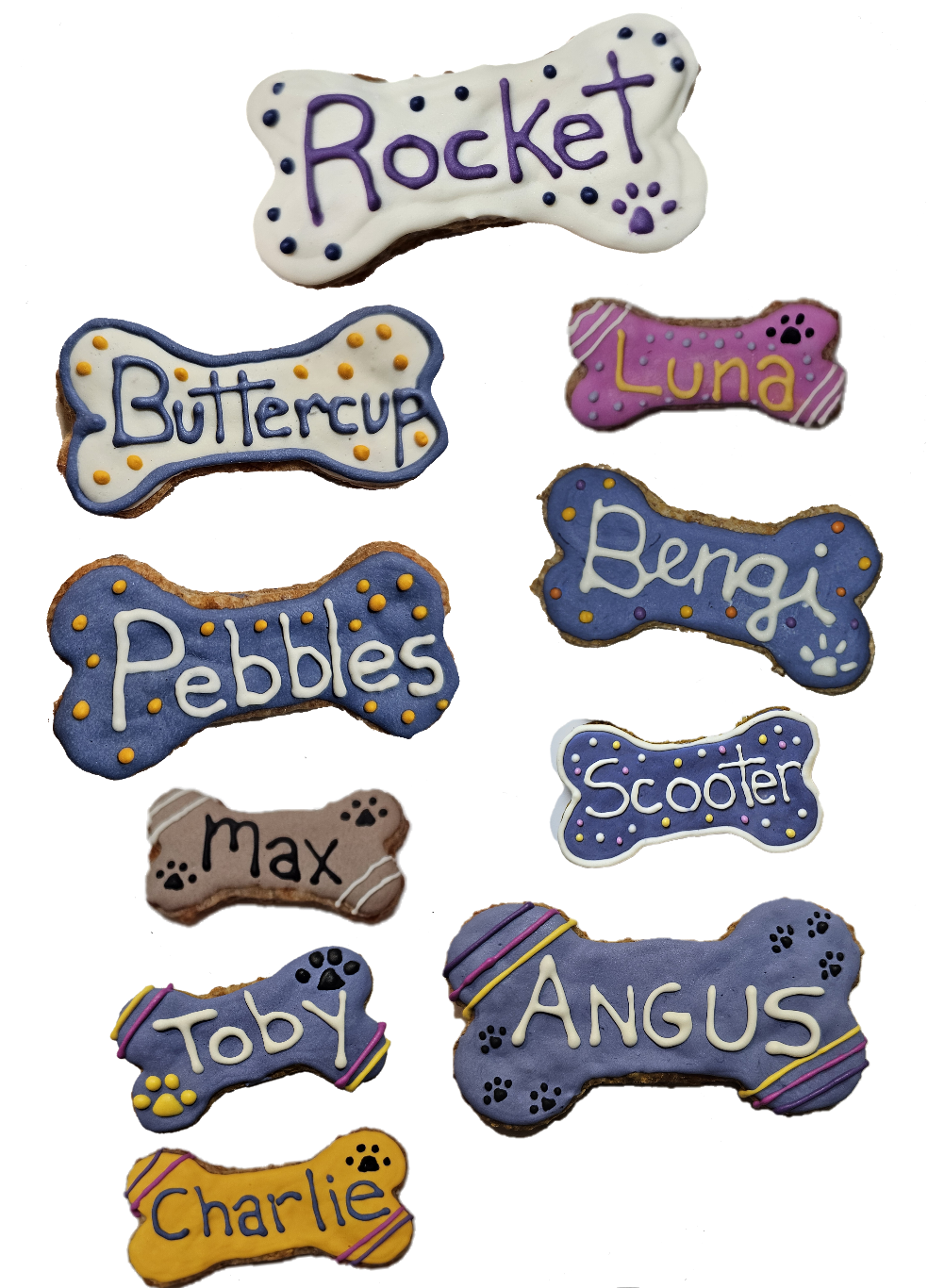 Custom Bone Cookies